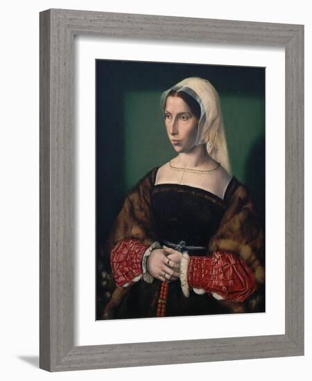 Portrait of Anne Stafford, C.1535-Ambrosius Benson-Framed Giclee Print