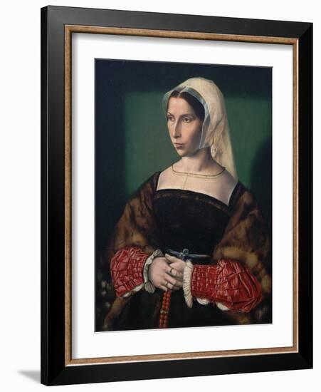 Portrait of Anne Stafford, C.1535-Ambrosius Benson-Framed Giclee Print