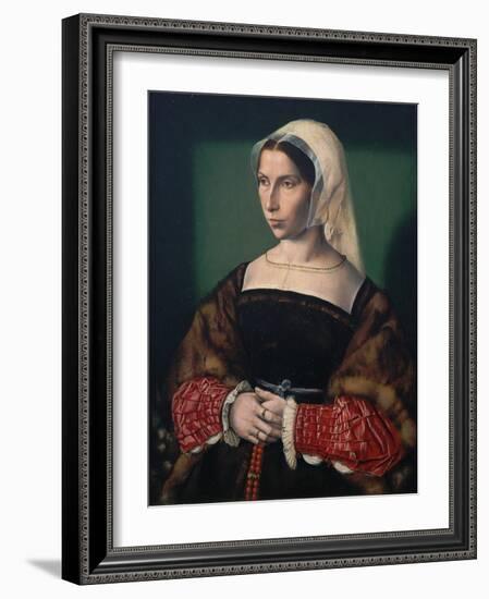 Portrait of Anne Stafford, C.1535-Ambrosius Benson-Framed Giclee Print