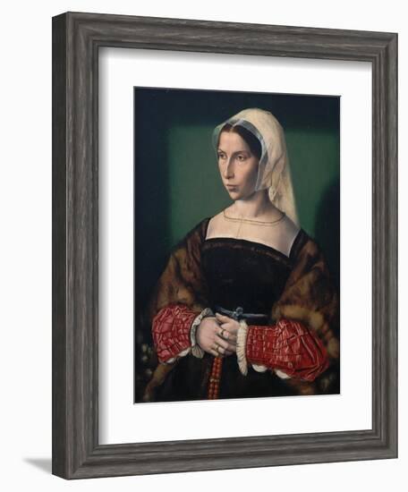 Portrait of Anne Stafford, C.1535-Ambrosius Benson-Framed Giclee Print