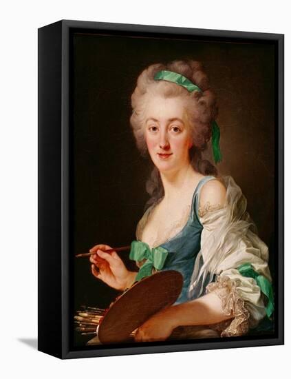 Portrait of Anne Vallayer-Coster, 1783-Alexander Roslin-Framed Premier Image Canvas