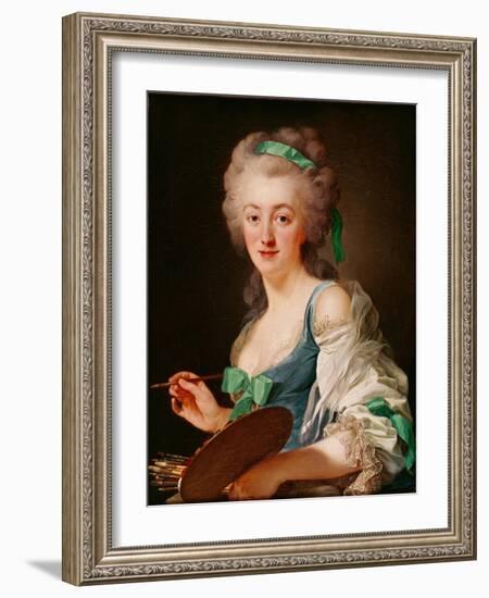 Portrait of Anne Vallayer-Coster, 1783-Alexander Roslin-Framed Giclee Print