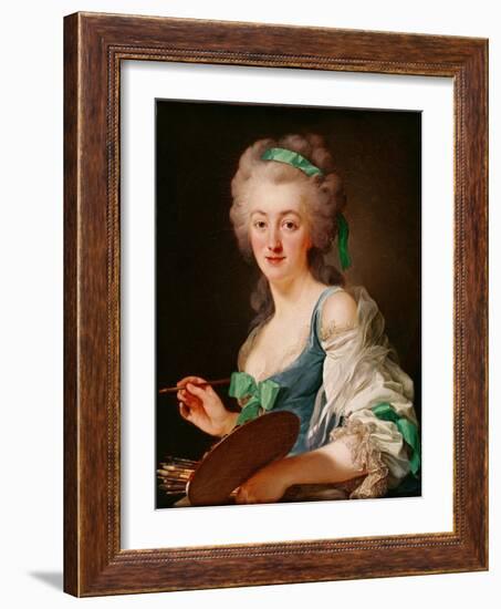 Portrait of Anne Vallayer-Coster, 1783-Alexander Roslin-Framed Giclee Print