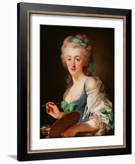 Portrait of Anne Vallayer-Coster, 1783-Alexander Roslin-Framed Giclee Print