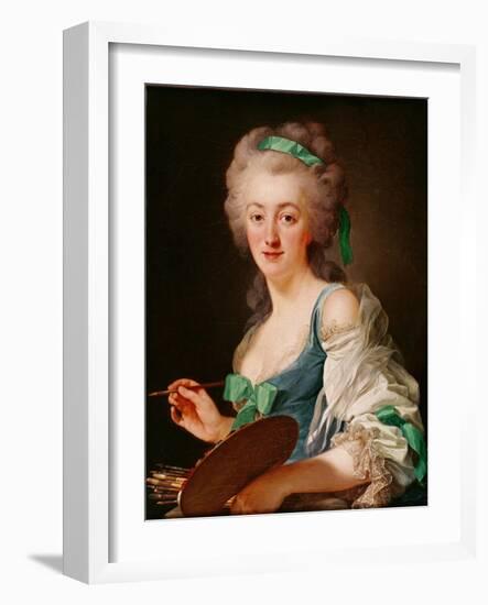 Portrait of Anne Vallayer-Coster, 1783-Alexander Roslin-Framed Giclee Print