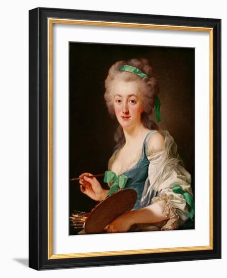 Portrait of Anne Vallayer-Coster, 1783-Alexander Roslin-Framed Giclee Print