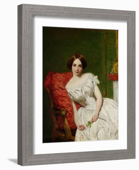 Portrait of Annie Gambart-William Powell Frith-Framed Giclee Print