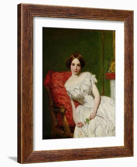 Portrait of Annie Gambart-William Powell Frith-Framed Giclee Print