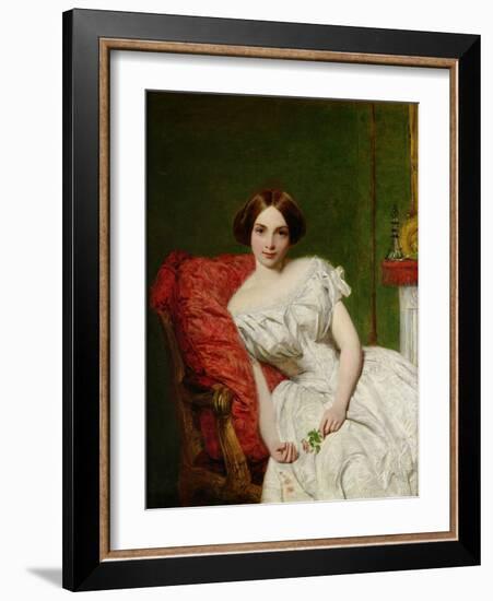 Portrait of Annie Gambart-William Powell Frith-Framed Giclee Print