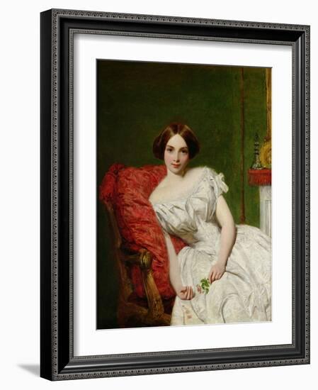 Portrait of Annie Gambart-William Powell Frith-Framed Giclee Print