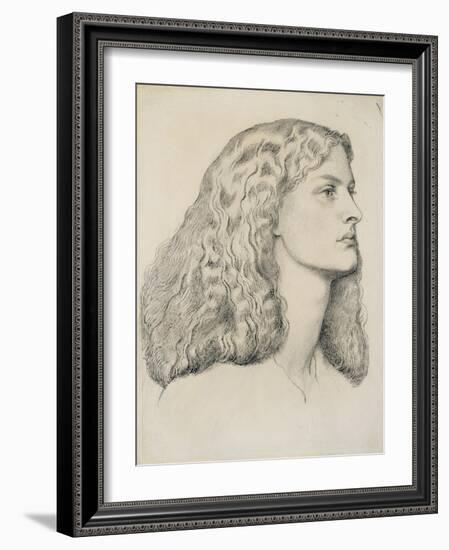 Portrait of Annie Miller, C.1860-Dante Gabriel Rossetti-Framed Giclee Print