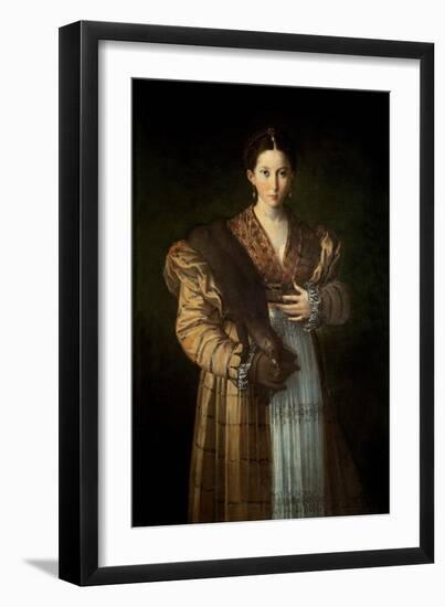 Portrait of Antea La Bella, 1535-37-Parmigianino-Framed Giclee Print