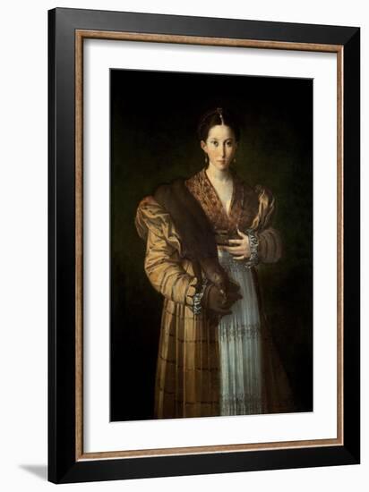 Portrait of Antea La Bella, 1535-37-Parmigianino-Framed Giclee Print