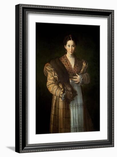 Portrait of Antea La Bella, 1535-37-Parmigianino-Framed Giclee Print