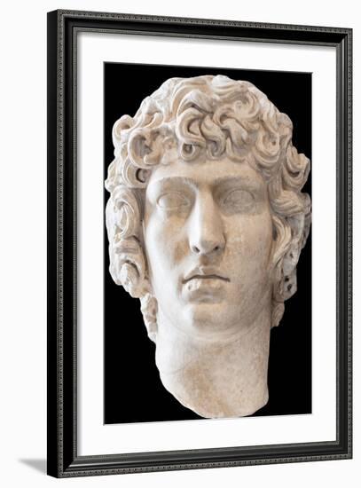 Portrait of Antinous, Between 130 and 138 Ad, Found in Villa Adriana, National Museum of Rome-null-Framed Giclee Print