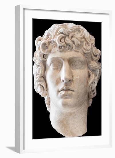 Portrait of Antinous, Between 130 and 138 Ad, Found in Villa Adriana, National Museum of Rome-null-Framed Giclee Print