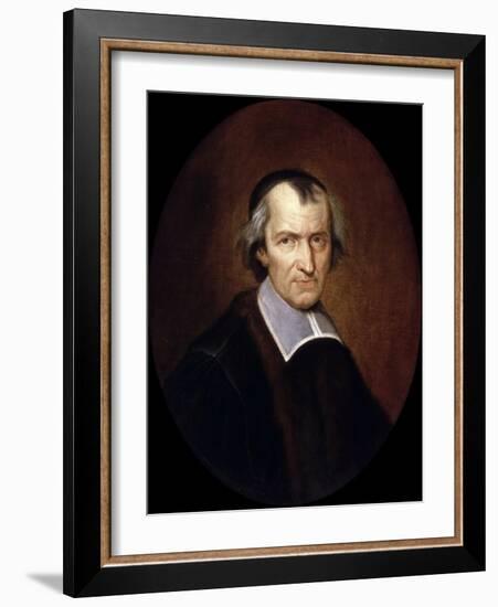 Portrait of Antoine Arnauld (1612-169)-Jean-Baptiste de Champaigne-Framed Giclee Print