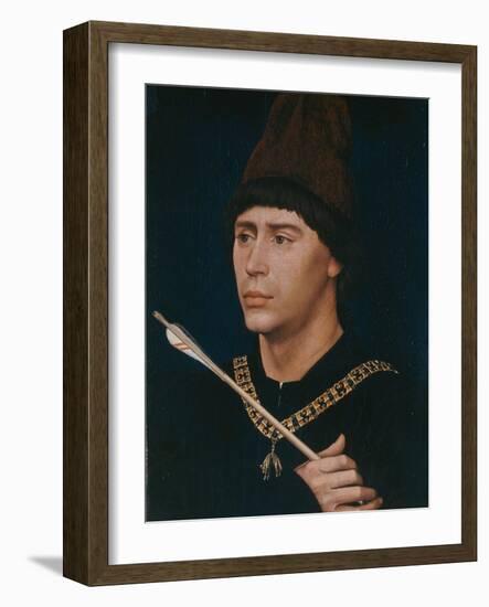 Portrait of Antoine, Bastard of Burgundy, about 1456-Rogier van der Weyden-Framed Giclee Print