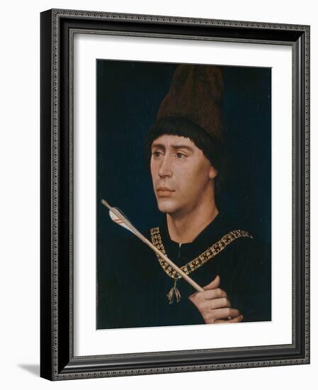 Portrait of Antoine, Bastard of Burgundy, about 1456-Rogier van der Weyden-Framed Giclee Print