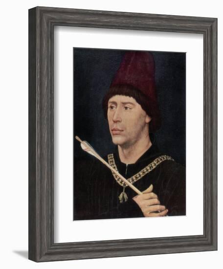 Portrait of Antoine, Bastard of Burgundy, C1456-Rogier van der Weyden-Framed Giclee Print