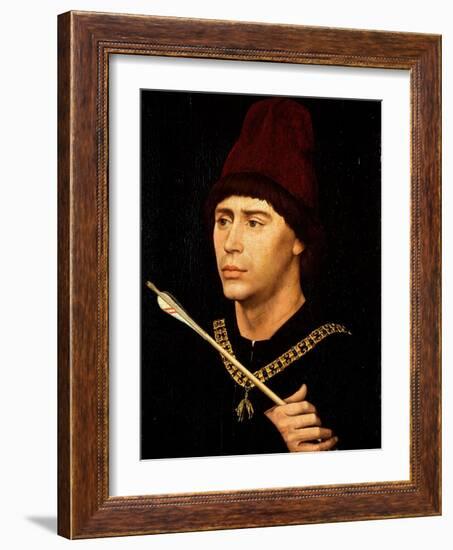 Portrait of Antoine De Bourgogne-Rogier van der Weyden-Framed Giclee Print