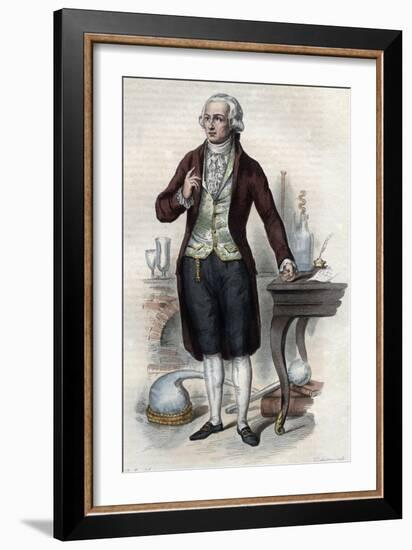 Portrait of Antoine Laurent de Lavoisier (1743-1794), French chemist-French School-Framed Giclee Print