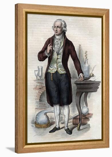 Portrait of Antoine Laurent de Lavoisier (1743-1794), French chemist-French School-Framed Premier Image Canvas