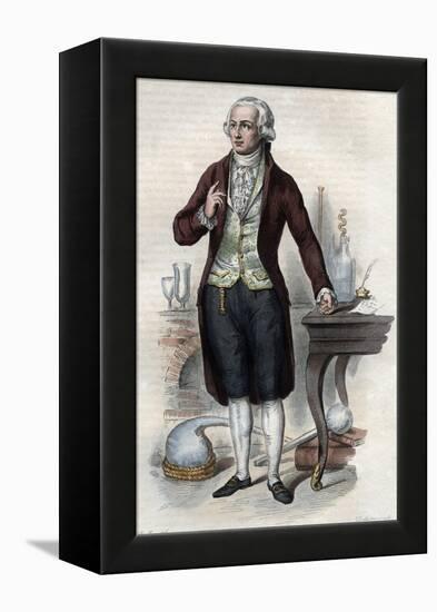 Portrait of Antoine Laurent de Lavoisier (1743-1794), French chemist-French School-Framed Premier Image Canvas