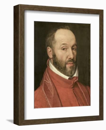 Portrait of Antoine Perrenot, Cardinal De Granvelle, Minister to Charles V and Philip II-null-Framed Art Print