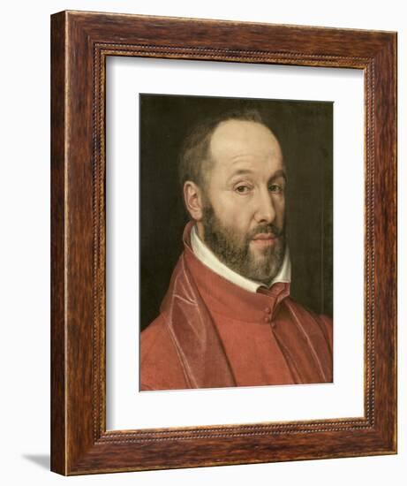 Portrait of Antoine Perrenot, Cardinal De Granvelle, Minister to Charles V and Philip II-null-Framed Art Print