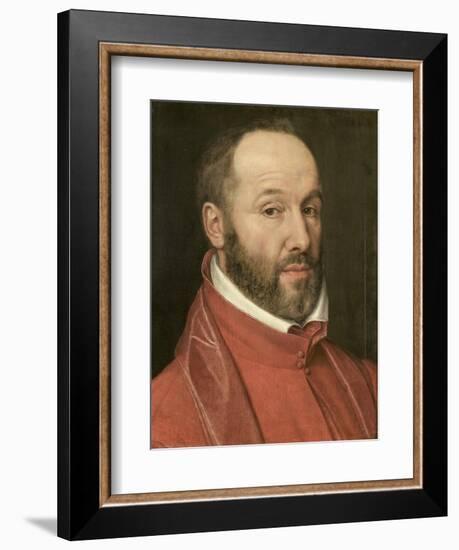 Portrait of Antoine Perrenot, Cardinal De Granvelle, Minister to Charles V and Philip II-null-Framed Art Print