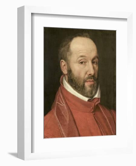 Portrait of Antoine Perrenot, Cardinal De Granvelle, Minister to Charles V and Philip II-null-Framed Art Print