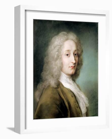 Portrait of Antoine Watteau (1684-1721)-Rosalba Carriera-Framed Giclee Print