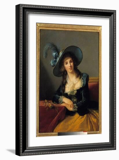 Portrait of Antoinette Elisabeth Marie D'aguesseau, Countess of Segur (1756-1828), 1785 (Oil on Can-Elisabeth Louise Vigee-LeBrun-Framed Giclee Print