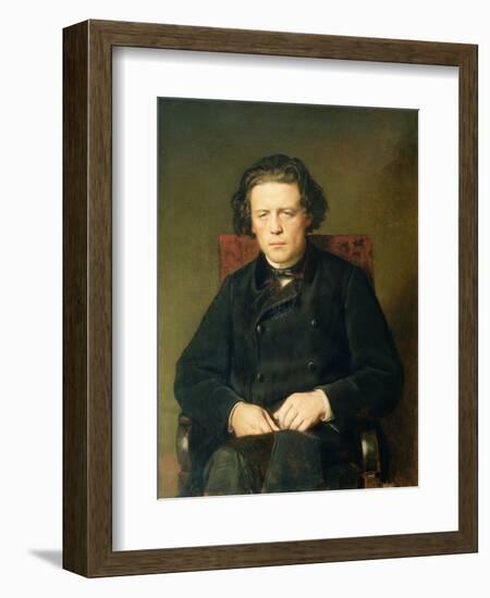 Portrait of Anton Rubinstein 1870-Vasili Grigorevich Perov-Framed Giclee Print