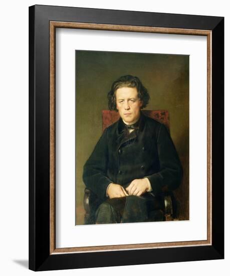 Portrait of Anton Rubinstein 1870-Vasili Grigorevich Perov-Framed Giclee Print