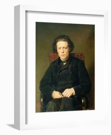 Portrait of Anton Rubinstein 1870-Vasili Grigorevich Perov-Framed Giclee Print