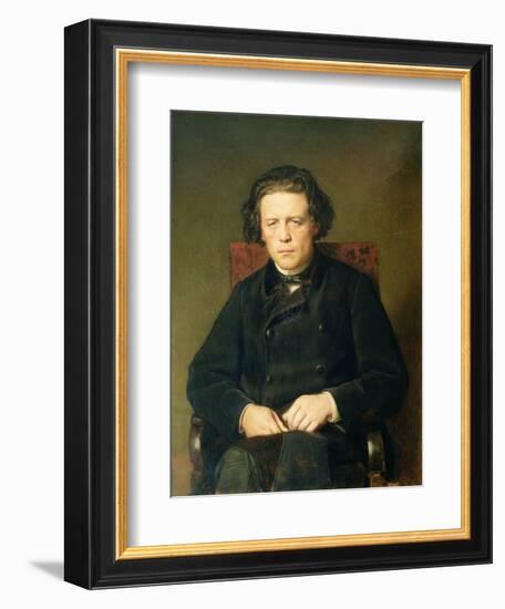 Portrait of Anton Rubinstein 1870-Vasili Grigorevich Perov-Framed Giclee Print