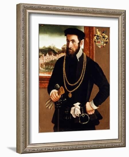 Portrait of Anton Rummel Von Liechtenan-Francesco Salviati-Framed Giclee Print