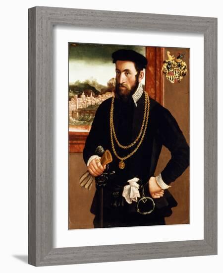 Portrait of Anton Rummel Von Liechtenan-Francesco Salviati-Framed Giclee Print