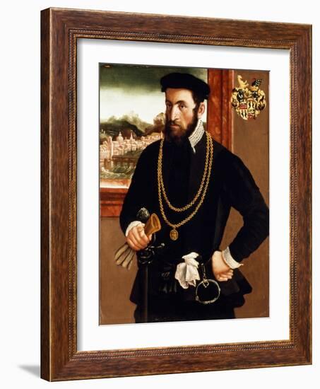 Portrait of Anton Rummel Von Liechtenan-Francesco Salviati-Framed Giclee Print