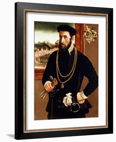 Portrait of Anton Rummel Von Liechtenan-Francesco Salviati-Framed Giclee Print