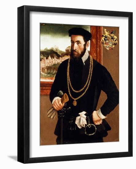 Portrait of Anton Rummel Von Liechtenan-Francesco Salviati-Framed Giclee Print