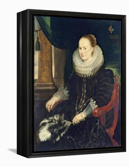 Portrait of Antonia Canis-Cornelis de Vos-Framed Premier Image Canvas