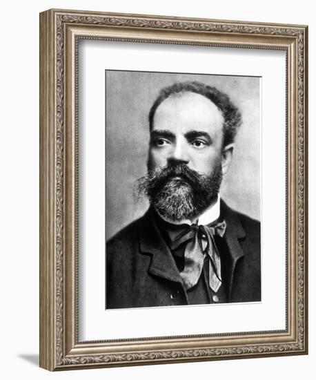 Portrait of Antonin Dvorak, Czech Composer, 1841-1904-null-Framed Photographic Print