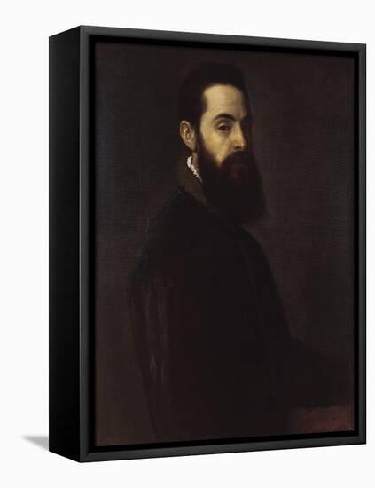 Portrait of Antonio Anselmi-Titian (Tiziano Vecelli)-Framed Premier Image Canvas