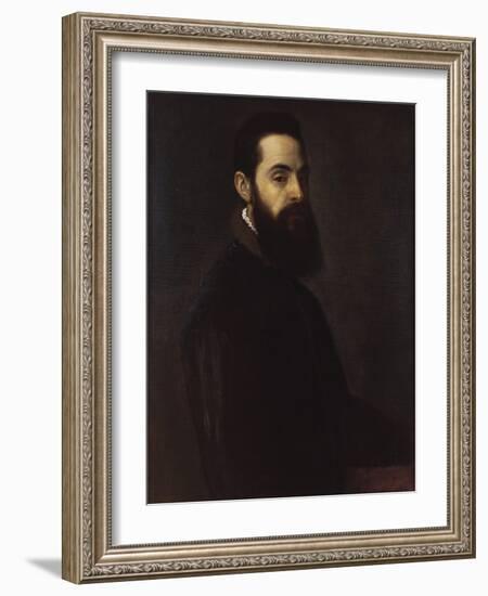 Portrait of Antonio Anselmi-Titian (Tiziano Vecelli)-Framed Giclee Print