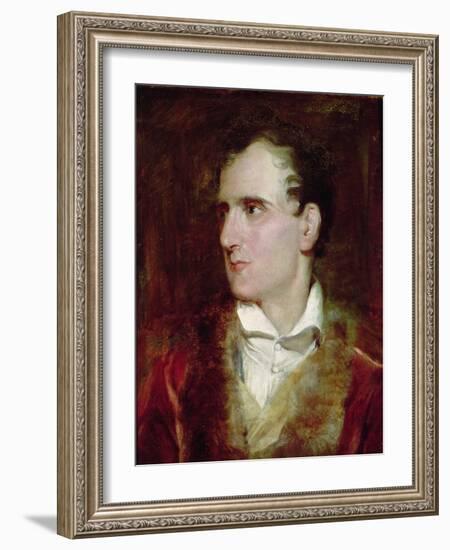 Portrait of Antonio Canova (1757-1822) (Oil on Canvas)-Thomas Lawrence-Framed Giclee Print