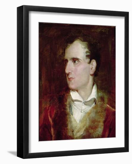 Portrait of Antonio Canova (1757-1822) (Oil on Canvas)-Thomas Lawrence-Framed Giclee Print