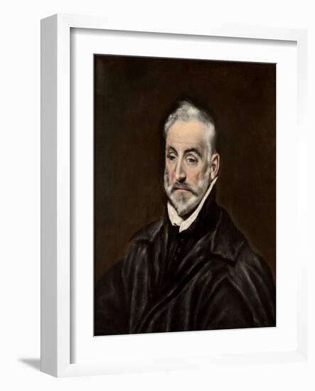 Portrait of Antonio De Covarrubias Y Leiva-El Greco-Framed Giclee Print